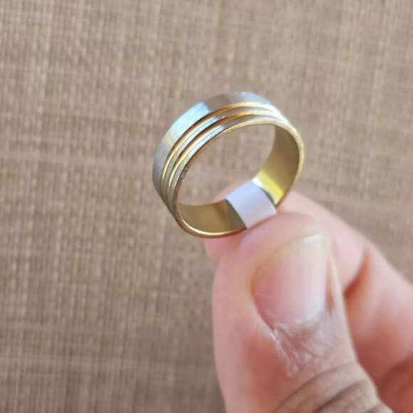 Fashion Ring Unisex Ring Band Silver Tone Fashion Jewlry Size 9 NWT - Picture 6 of 13